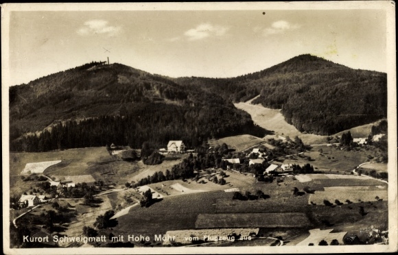 Postcard Schweigmatt Schopfheim in the district of Lörrach Baden Württemberg, panorama of the place