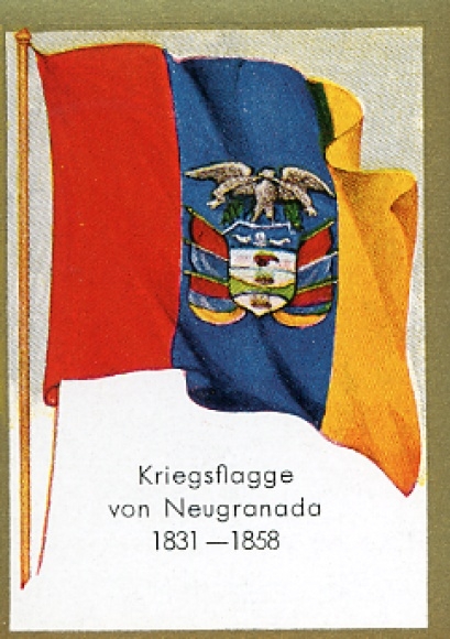 Collection picture historical flags picture 188, war flag of New Granada 1831 - 1858