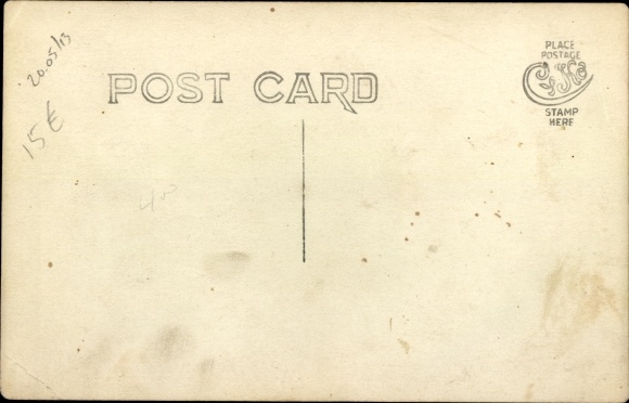 Photo Postcard aircraft C 104 after a crash landing