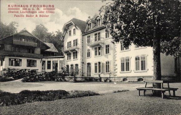 Ak Läufelfingen Kanton Basel Land, Kurhaus Frohburg, Familie Bader & Bühler
