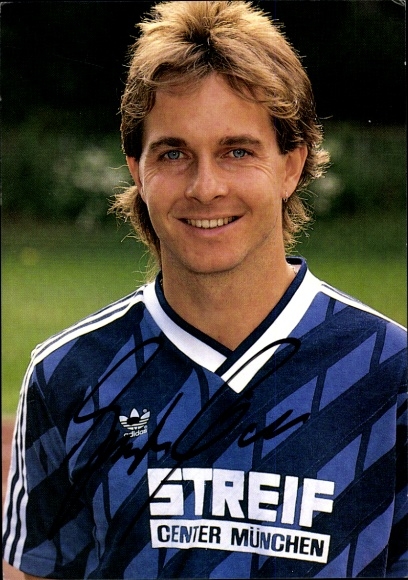 Autogrammkarte Fußballer Günter Hödl, FC Wacker München, Autogramm