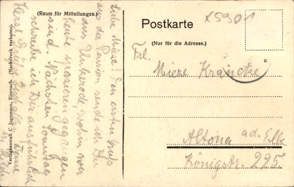 Postcard Unkerroda Wolfsburg, Pensionhaus Waldfrieden