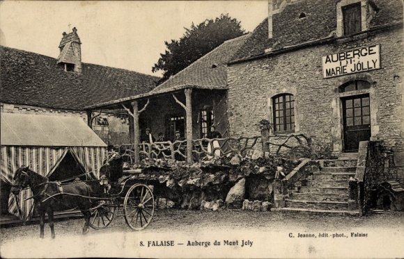 Postcard Falaise Calvados, Auberge du Mont Joly