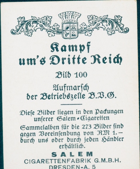 Collective picture battle for the Third Reich picture 100, deployment of the company cell BVG