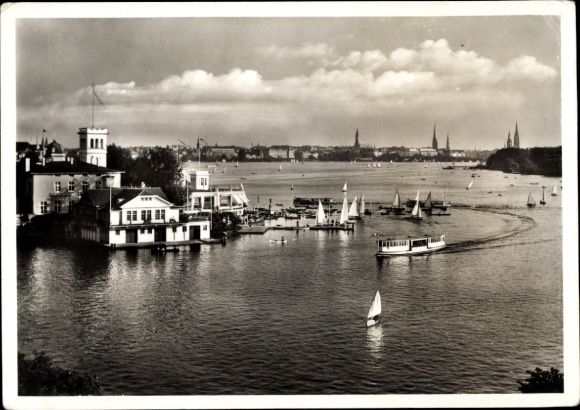 Postcard Hamburg Nord Uhlenhorst, Uhlenhorster Fährhaus