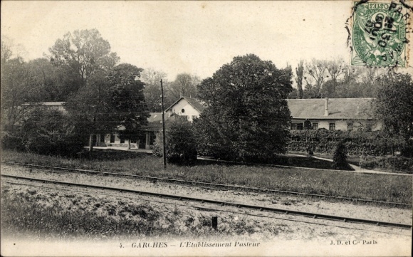 Postcard Garches Hauts de Seine, Pasteur facility
