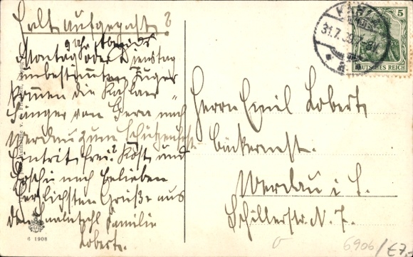 Postcard Leuchtenburg Schwanewede Lower Saxony, view of hilly landscape, hikers on road, a