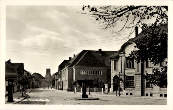 Ak Beeskow in der Mark, Bahnhofstraße
