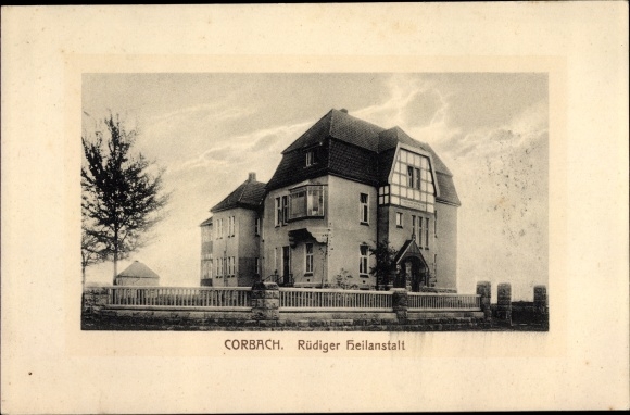 Postcard Korbach in Hesse, Rüdiger sanatorium