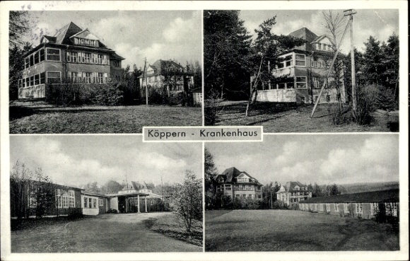 Postcard Köppern Friedrichsdorf Taunus, hospital