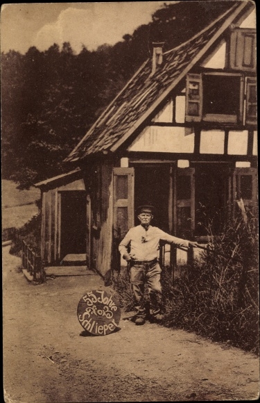 Postcard forest in the Rhineland Solingen, grinder Eduard Röhrig, 55th anniversary 1925