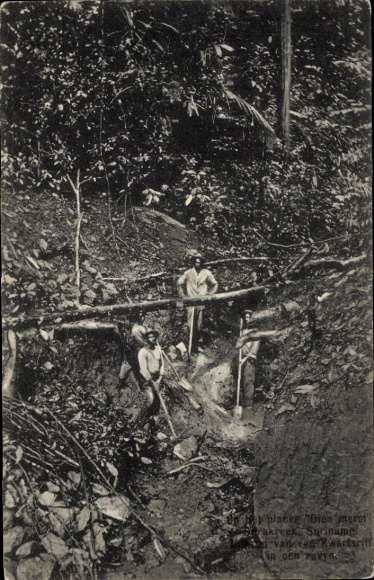 Postcard Suriname, Sarakreek, Kwarts Reef