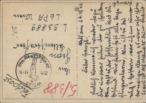 Postcard Heinkel He 111 squadron on the enemy flight, Luftwaffe