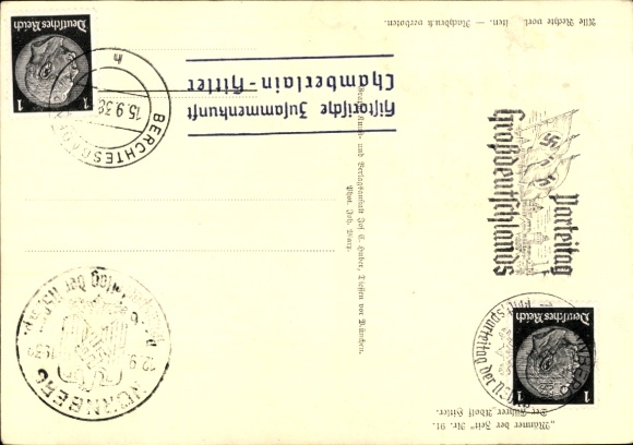 Postcard Führer and Reich Chancellor Adolf Hitler, Men of the Time 91
