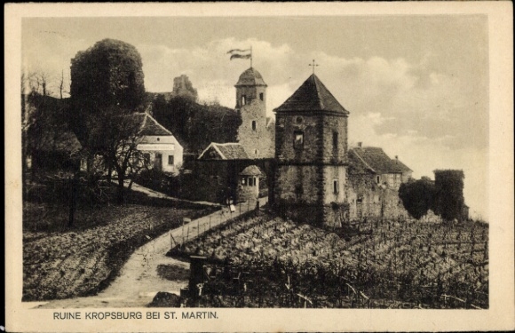 Ak St. Martin Maikammer, Ruine Kropsburg