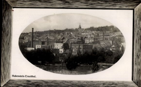 Präge Passepartout Ak Hohenstein Ernstthal in Sachsen, Gesamtansicht