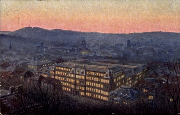 Artist Postcard Stuttgart in Württemberg, building of the Allgem. Deutsche Versicherungsgesellschaft