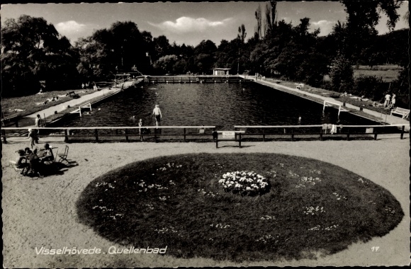Postcard Visselhövede in Lower Saxony, spring bath