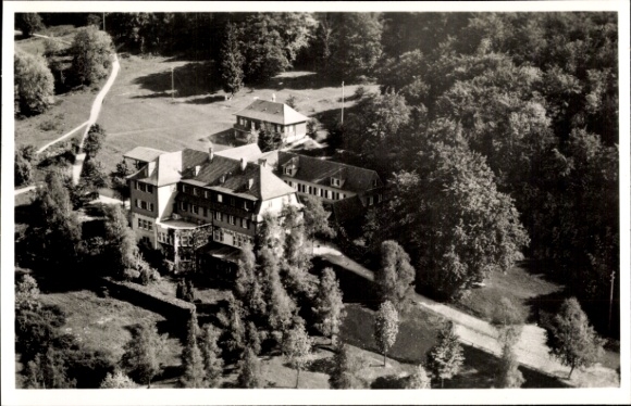 Postcard Traifelberg Honau Lichtenstein in Baden Württemberg, aerial photograph, Alb-Hotel