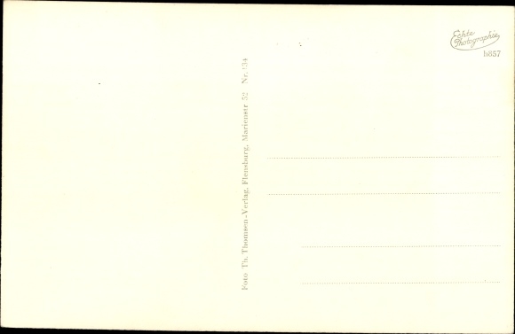 Postcard Hallig Hooge in North Friesland, Backenswarf, flock of sheep, brook