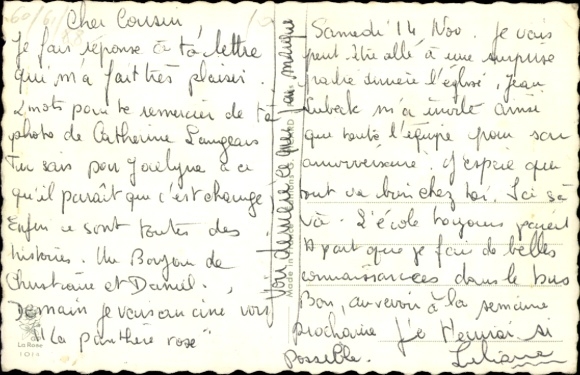 Artist Postcard Chaperon, J., Lovers, Fence, Angry Bull
