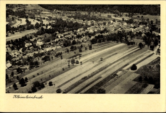 Postcard Kleinsteinbach Pfinztal am Kraichgau, aerial photograph