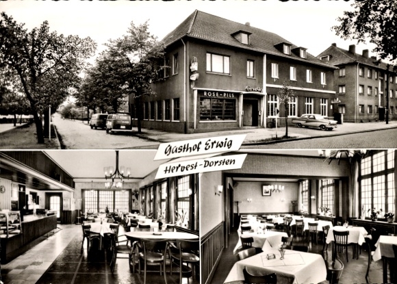 Postcard Hervest Dorsten in Westphalia, Gasthof Erwig