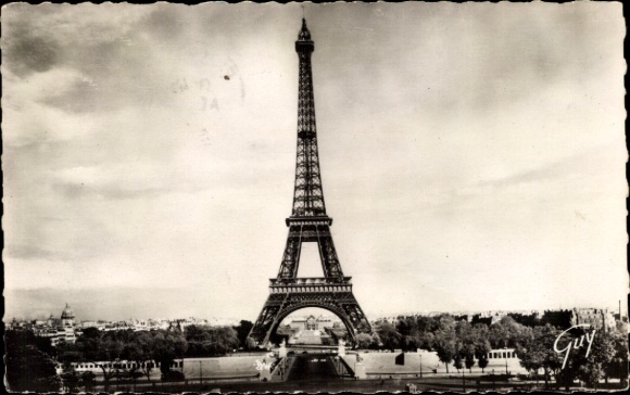 Ansichtkaart Parijs XVI Trocadéro, Eiffeltoren, Palais de Chaillot, Parijs