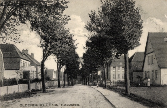 Postcard Oldenburg in Holstein, Hoheluftstraße