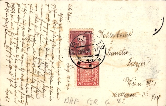 Postcard Břevnov Breunau Praha Prague Czech Republic, Wilson Station