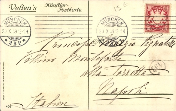 Artysta lito Kley, Heinrich, Monachium, Stary Ratusz, widok zewnętrzny, fragment ulicy