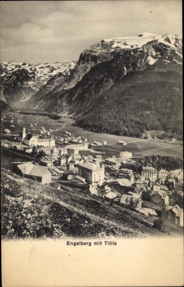 KP Engelberg Kanton Obwalden Szwajcaria, Panorama, Titlis