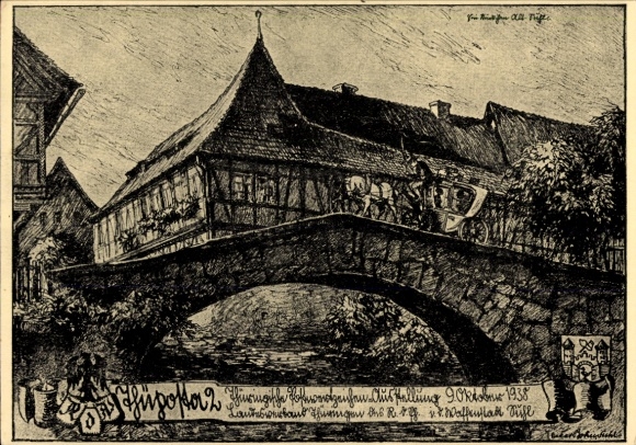 Ganzsachen Künstler Ak Suhl in Thüringen, Thüposta 2, Postwertzeichenausstellung 1938