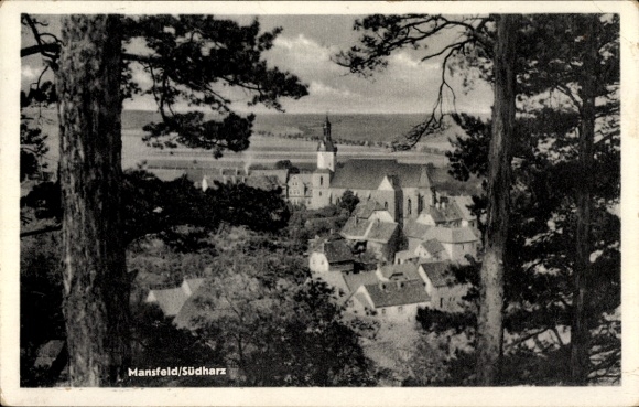 Ak Mansfeld im Harzvorland, Gesamtansicht