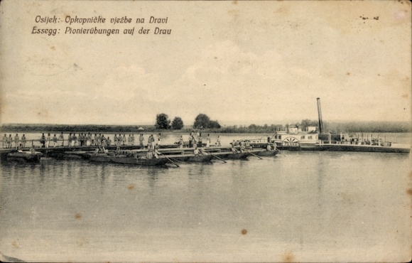 KP Osijek Essegg Chorwacja, ćwiczenia pionierskie, Drava