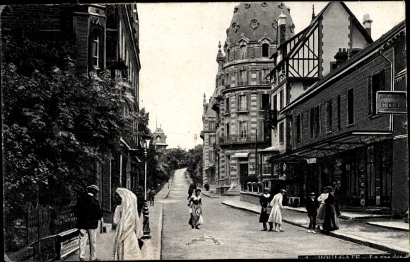 Postcard Houlgate Calvados, A Street