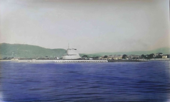 Foto Amerikaanse onderzeeër, onbekend