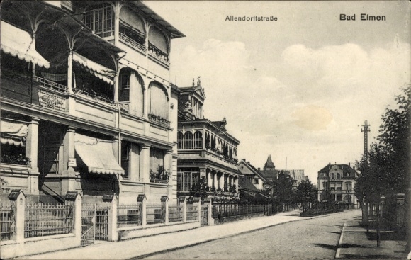 Postcard Bad Elmen Salzelmen Schönebeck on the Elbe, Allendorffstraße