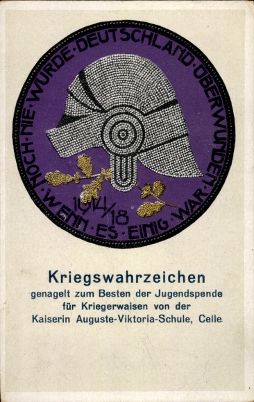 PC Celle in Lower Saxony, war memorial, youth donation, Empress Auguste-Victoria School