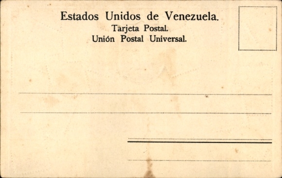 PC Venezuela, PC with stamps, coat of arms, Venezuelan stamps, ornamentation