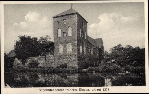 Postcard Belgern in Saxony, superintendent of a former monastery