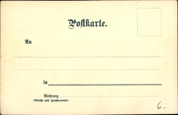Artist Chromo-Litho Münch, C., Karlsruhe in Baden Württemberg, Kriegstraße