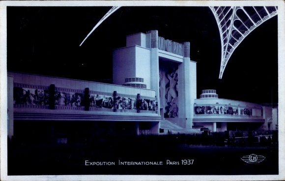 Postcard Paris, Exposition Internationale 1937, Pavillon du Photo-Phono-Cinema