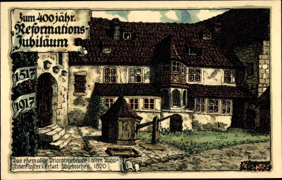 KP artysty Kallista, Erfurt w Turyngii, budynek dawnego klasztoru augustianów, nr 5583