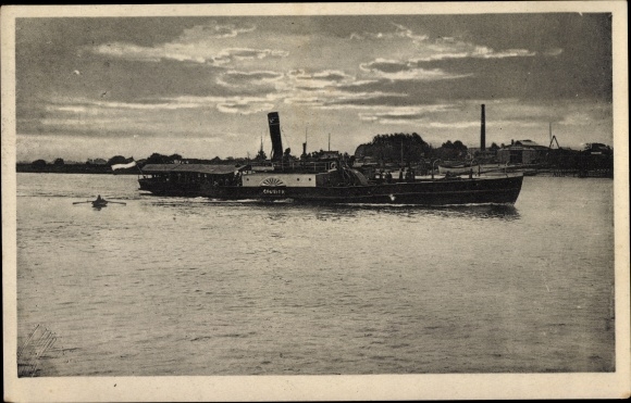 Ak Dampfer Courier auf der Weser, Weserfahrt GmbH
