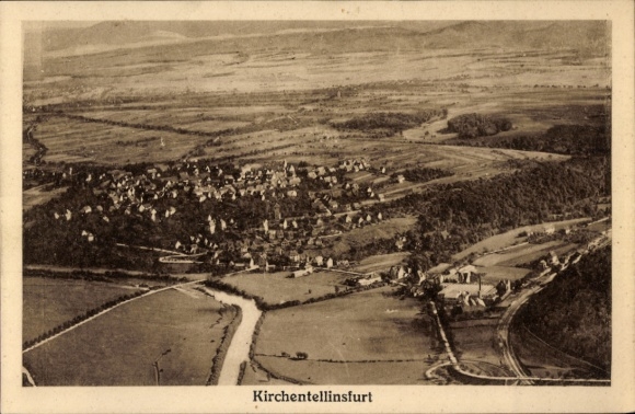 KP Kirchentellinsfurt w Wirtembergii, zdjęcie lotnicze