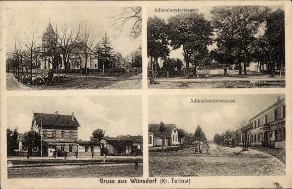 Postcard Wünsdorf Zossen in Brandenburg, Adlershorsterstraße