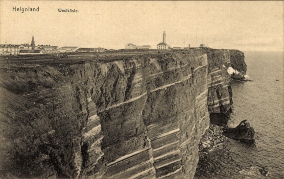 Ak Nordseeinsel Helgoland, Westküste