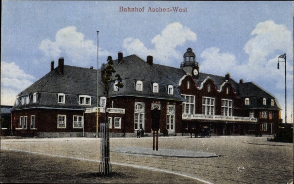 Ak Aachen, Bahnhof Aachen-West