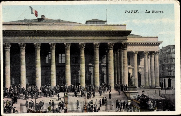 Ansichtkaart Parijs II, La Bourse